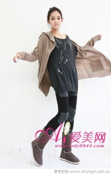 秋冬打底褲打造修長(zhǎng)美腿